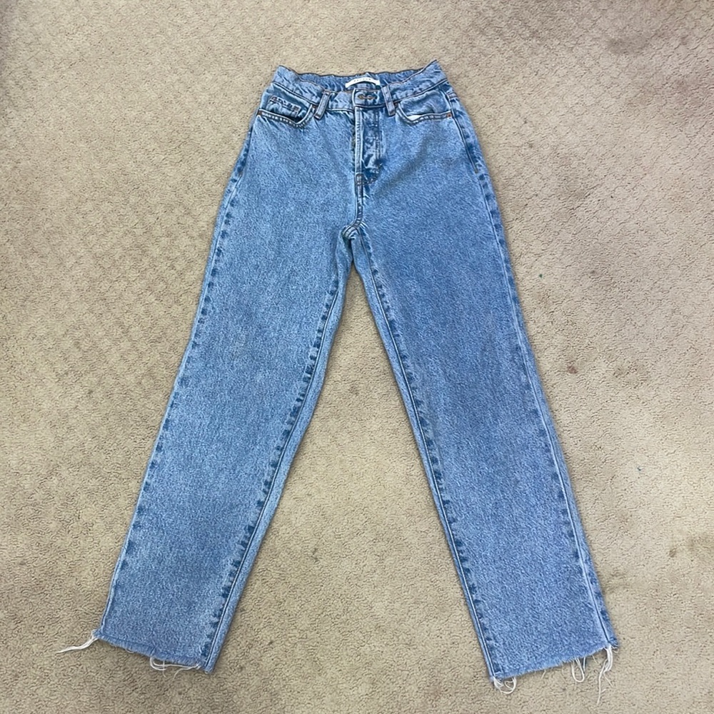 pacsun size 22 high rise straight blue jeans
